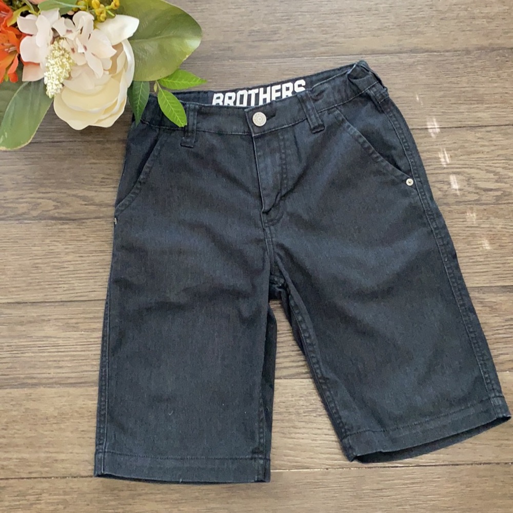 Pair of boys shorts in charcoal gray color size 12